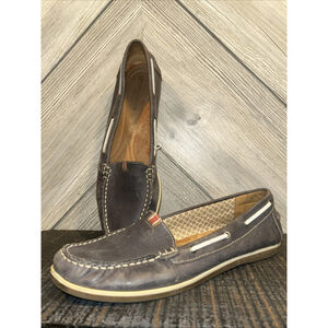 Naturalizer S5 Size 9 Comfort Boat Shoes Women Hanover Casual Flats Leather